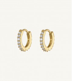 Trendy Golden Round Earring